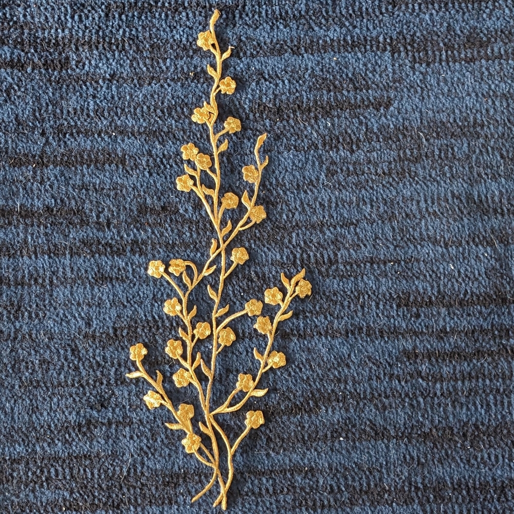 Gold Embroidered Patch - Picture 1 of 2